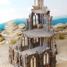 Gothic scifi ruins free sample 3D model