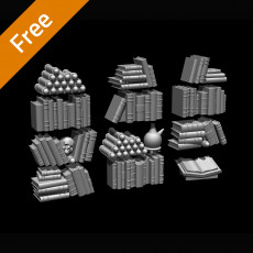 LegendGames FREE Arcane books and Accessories set 1 3D model