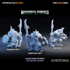 Ravenous Hordes - Black Guard Veteran - Free Sample Model 3D model