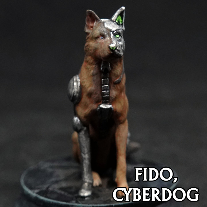 3D Printable Fido the Cyberdog, Pre-supported by Chronicle RPG