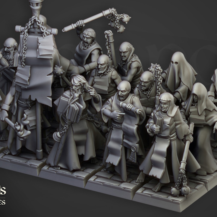 3D Printable Fanatical Zealots - Highlands Miniatures by Highlands