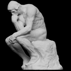 The Thinker (plaster) 3D model by Scan The World