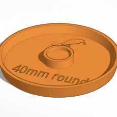 40mm round mini base (magnetic) 3D model by Raven Miniatures