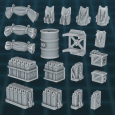Vehicle Stowage and Accessories Set 3D model