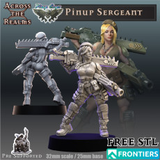 Pinup Sergeant 3D model by Across the Realms