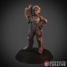 Selcao - Dawn Female Sci Fi Soldier 3D model