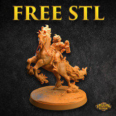 FREE Headless Horseman on Nightmare | PRESUPPORTED | Dragon Trappers Lodge 3D model by The Dragon Trappers Lodge