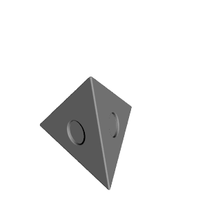 Model tetrahedron magnetic