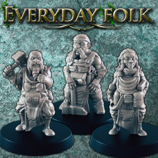 The Iron "Twins" - Dwarven Blacksmiths - Everyday Folk 3D model