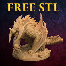 FREE Siege Wyvern STL| PRESUPPORTED | Dragon Trappers Lodge 3D model