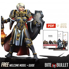 [Free] Model + Painting Guide (Diana, the War Sister Purifier) 3D model by Bite the Bullet