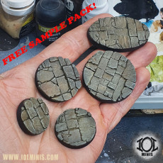 Round Flagstone Bases FREE Sample Pack 3D model by Imitation of Life Miniatures