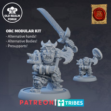 FREE STL! Old School Classic Orc 3D model by Old Realm Forge