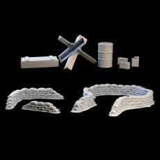 WWII Terrain - WWII US Soldiers Kickstarter 3D model