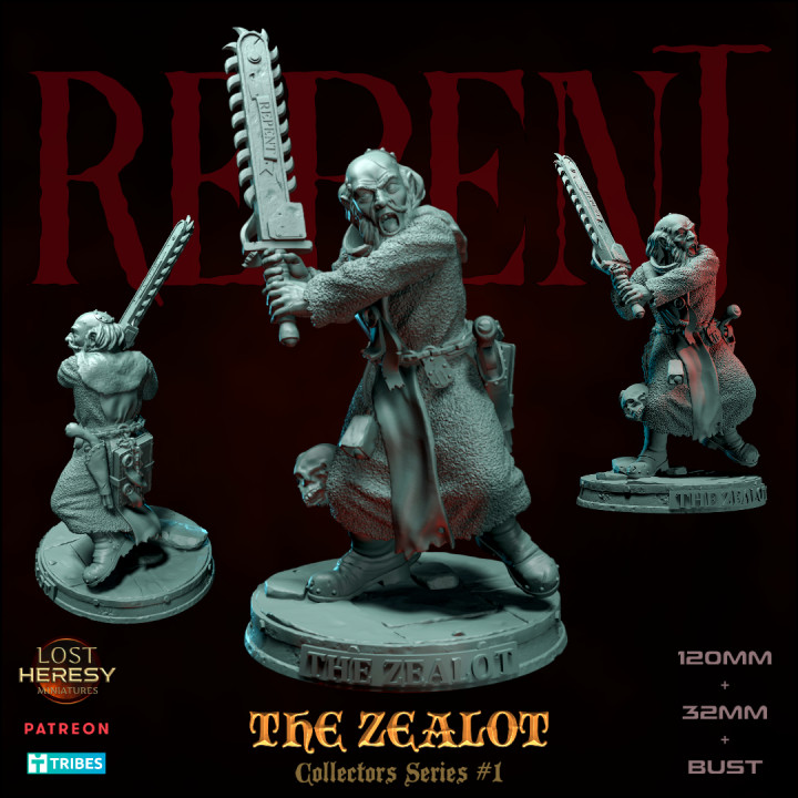 プリン隊様オーダー制作：「魔神」ZealotMiniatures Téléchargement The Zealot par Lost Heresy Miniatures