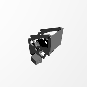 Support Aileron Peugeot 905 - rear spoiler support