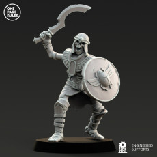 Mummified Undead - Skeleton Warrior - Free Preview 3D model