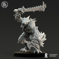 Saurians - Saurian Warrior - Free Preview 3D model by One Page Rules