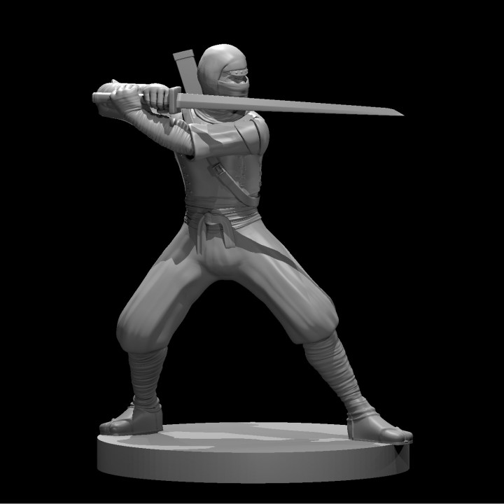 3D Printable Ninja (Shinobi) minis by Miguel Zavala