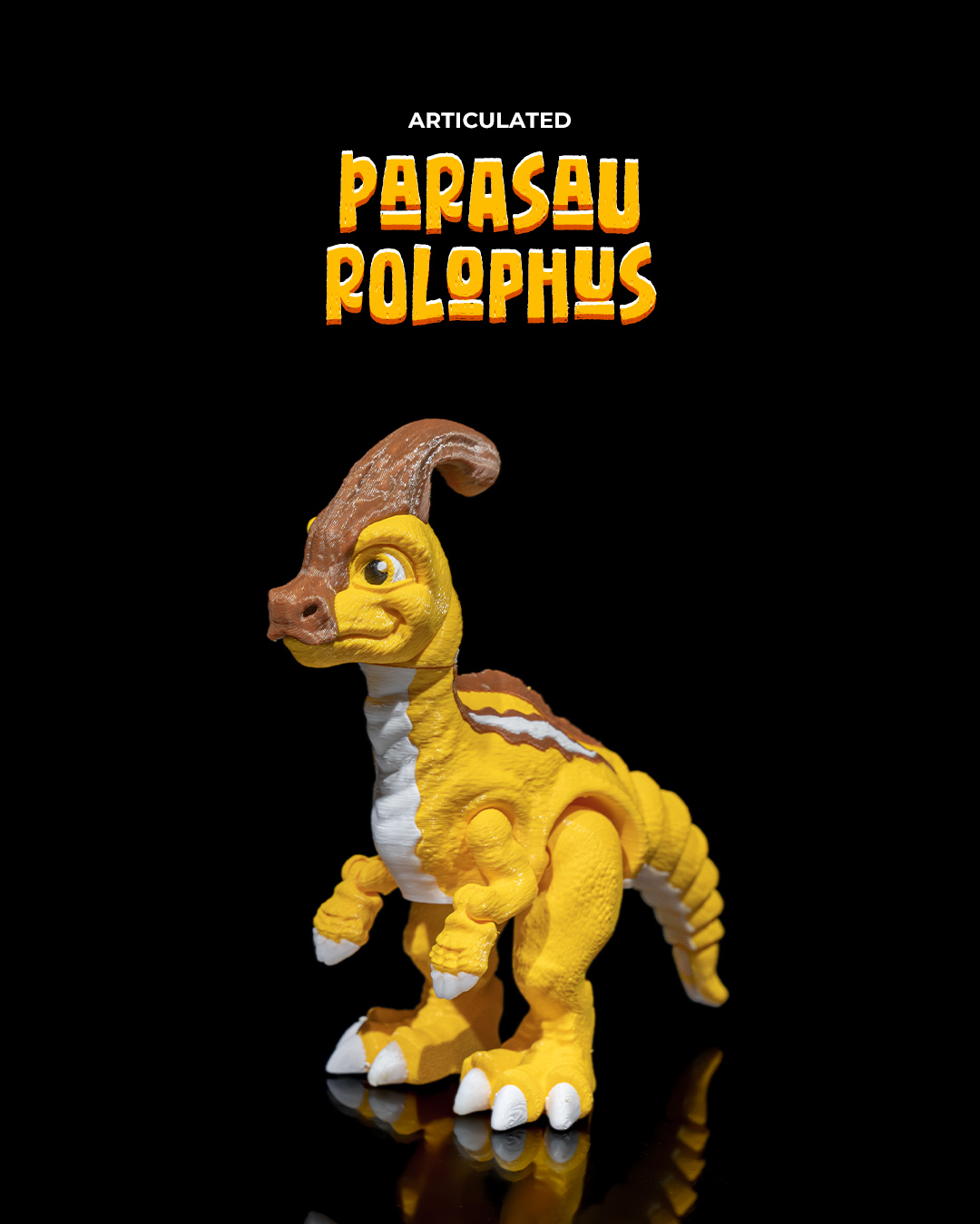 Articulated Parasaurolophus