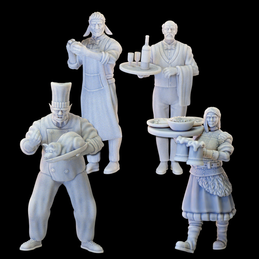 Tavern Workers - Not Your Average Trading District Vol. II Kickstarter