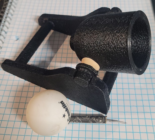 Firecracker Cannon launches ping pong balls