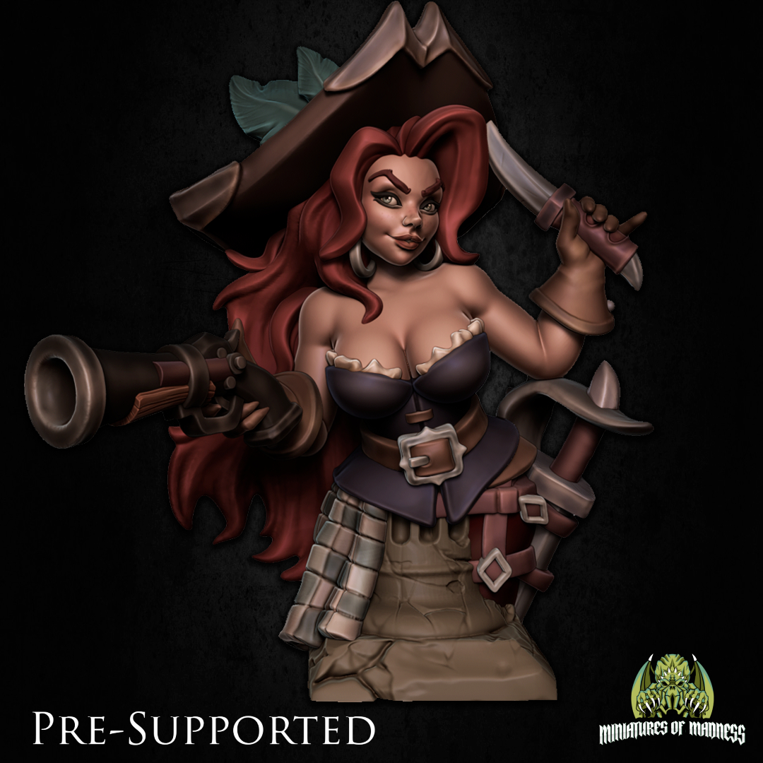 [BUST] Grace The Pirate Woman [PRE-SUPPORTED] Rogue Mercenary Assasin