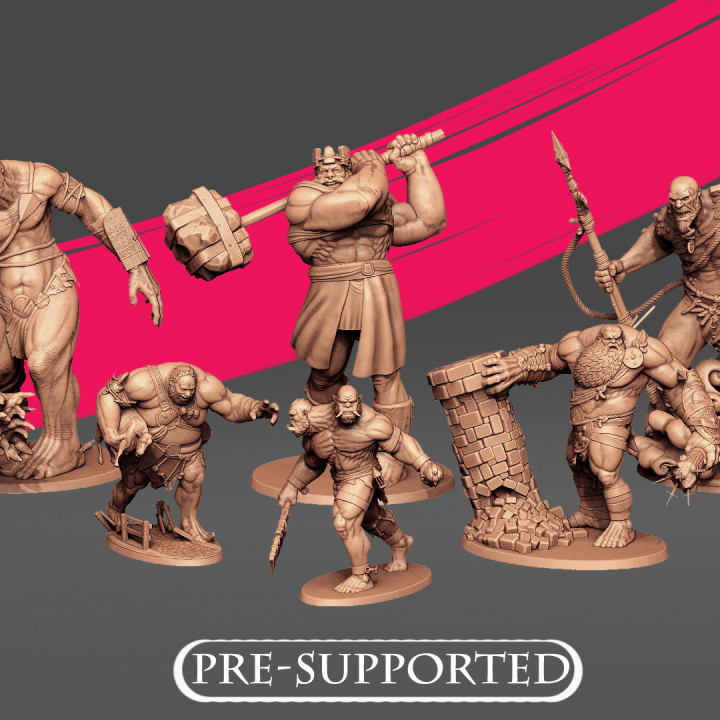 3D Printable March Of The Giants by Artisan Troll