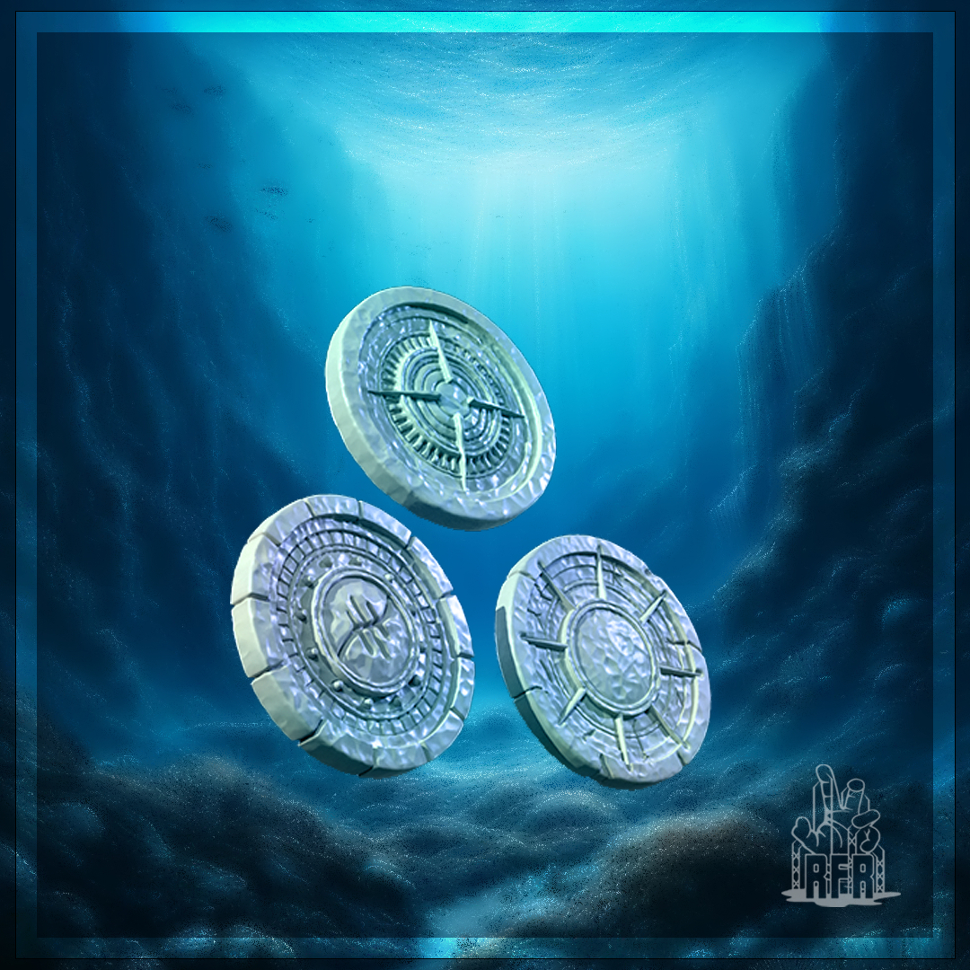 Golden Doublooms - Tabletop miniature scatter (Pre-Supported)