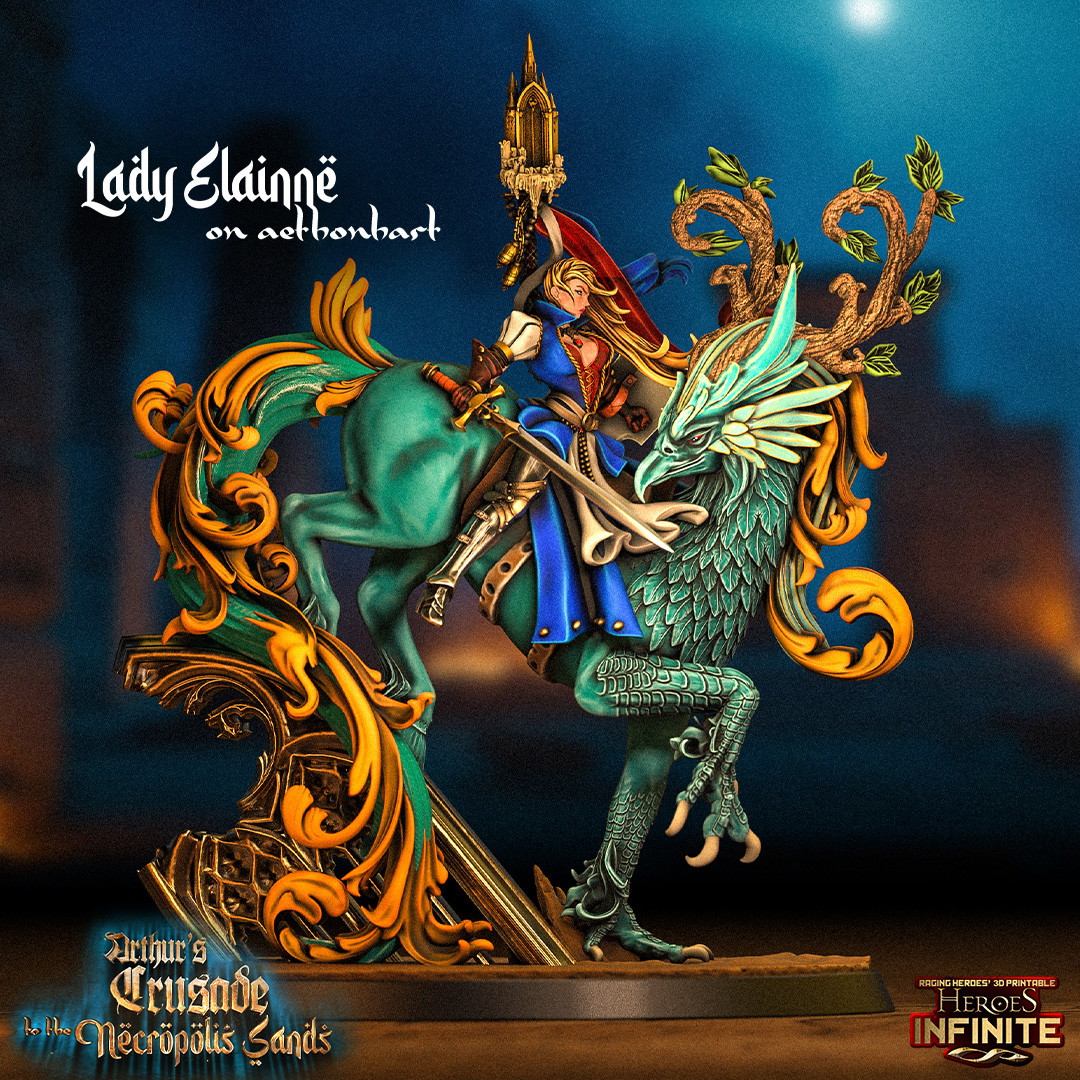 Lady Elainne, King’s Arthur Squire on Aethonhart