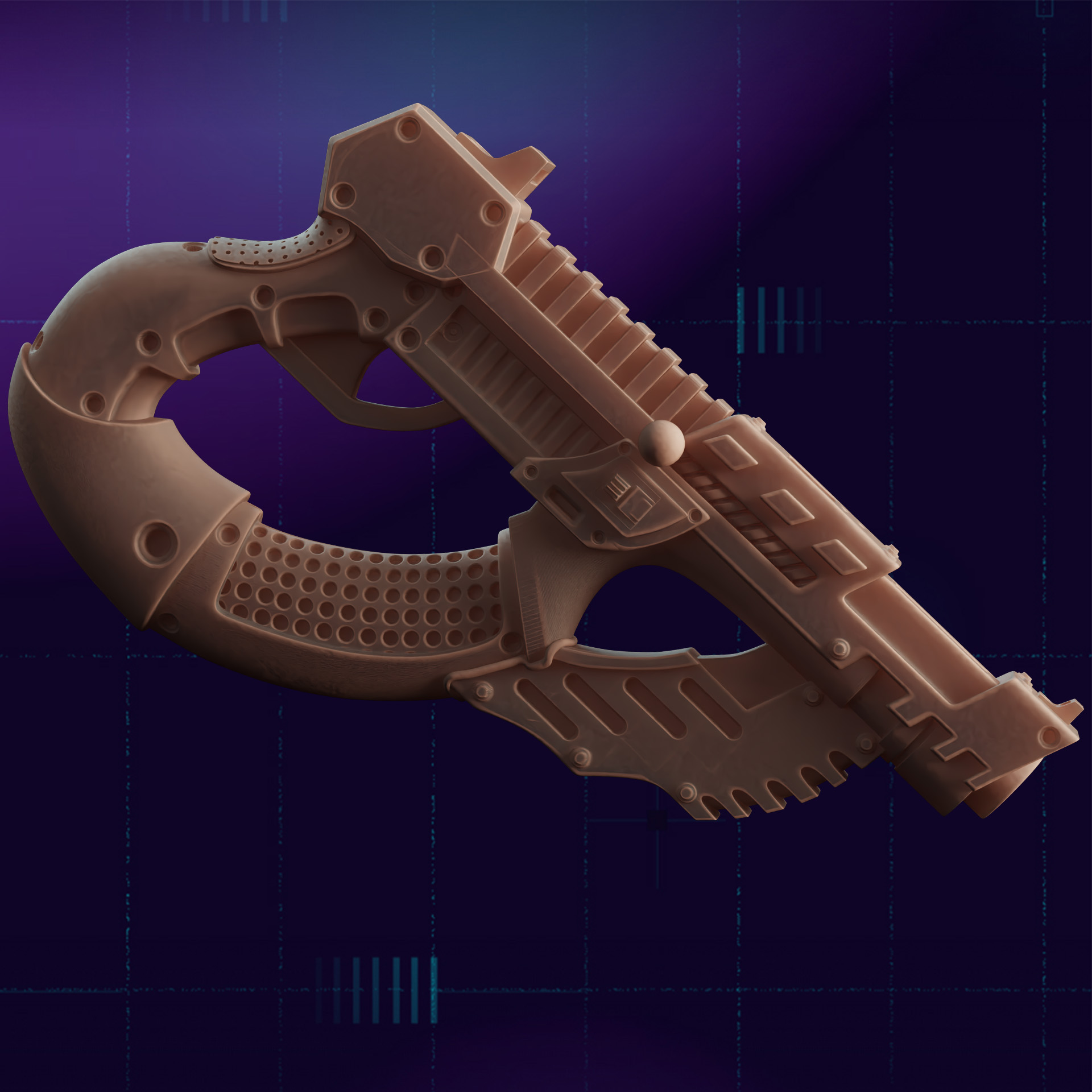 Cyberpunk Prop - Ace's Caseless Round SMG