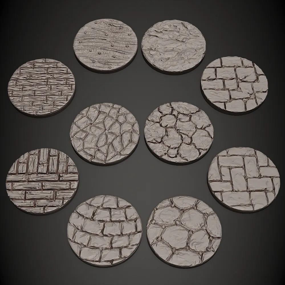 1INCH ROUND BASES