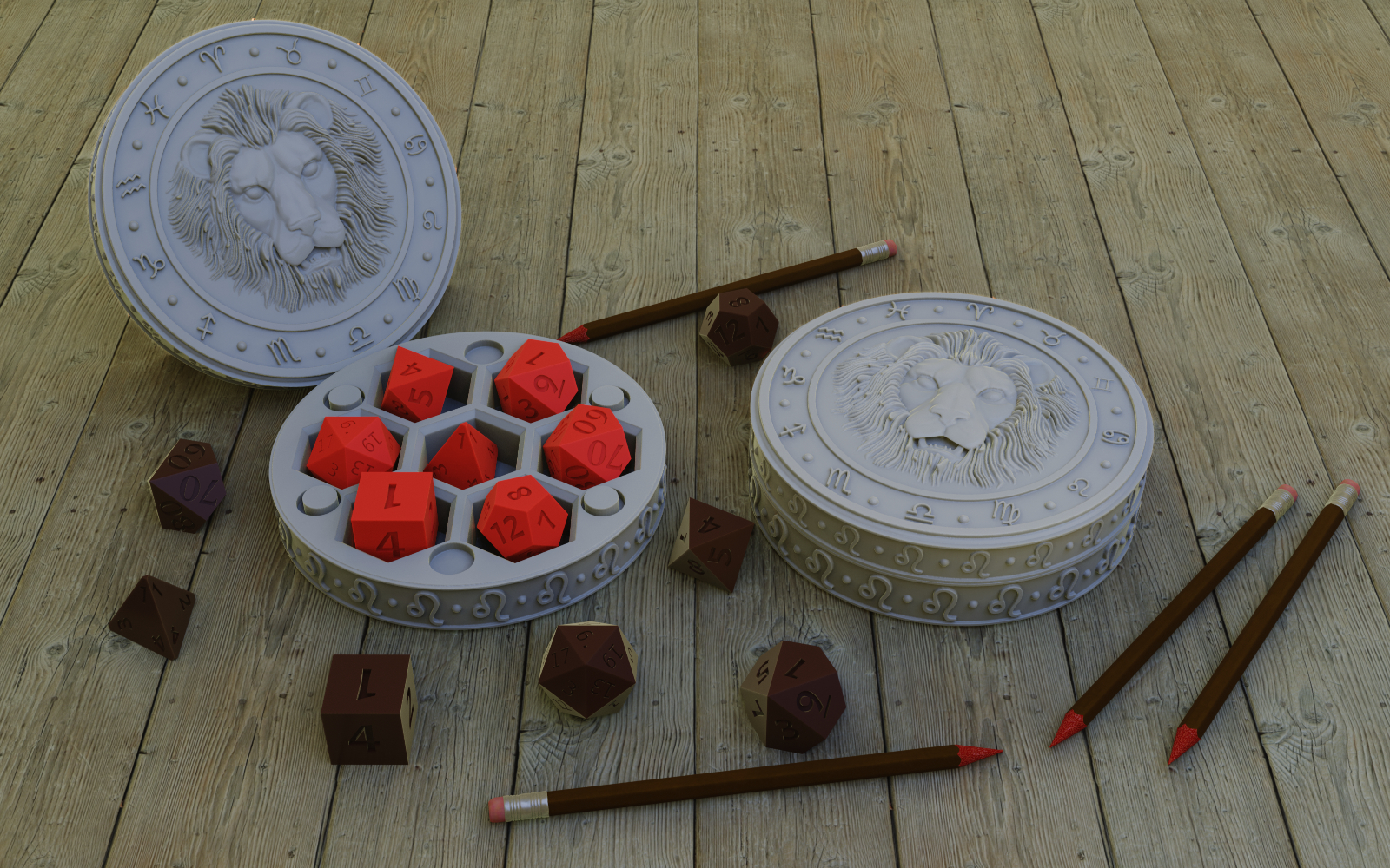 Lion dice Holder By hera'Stone