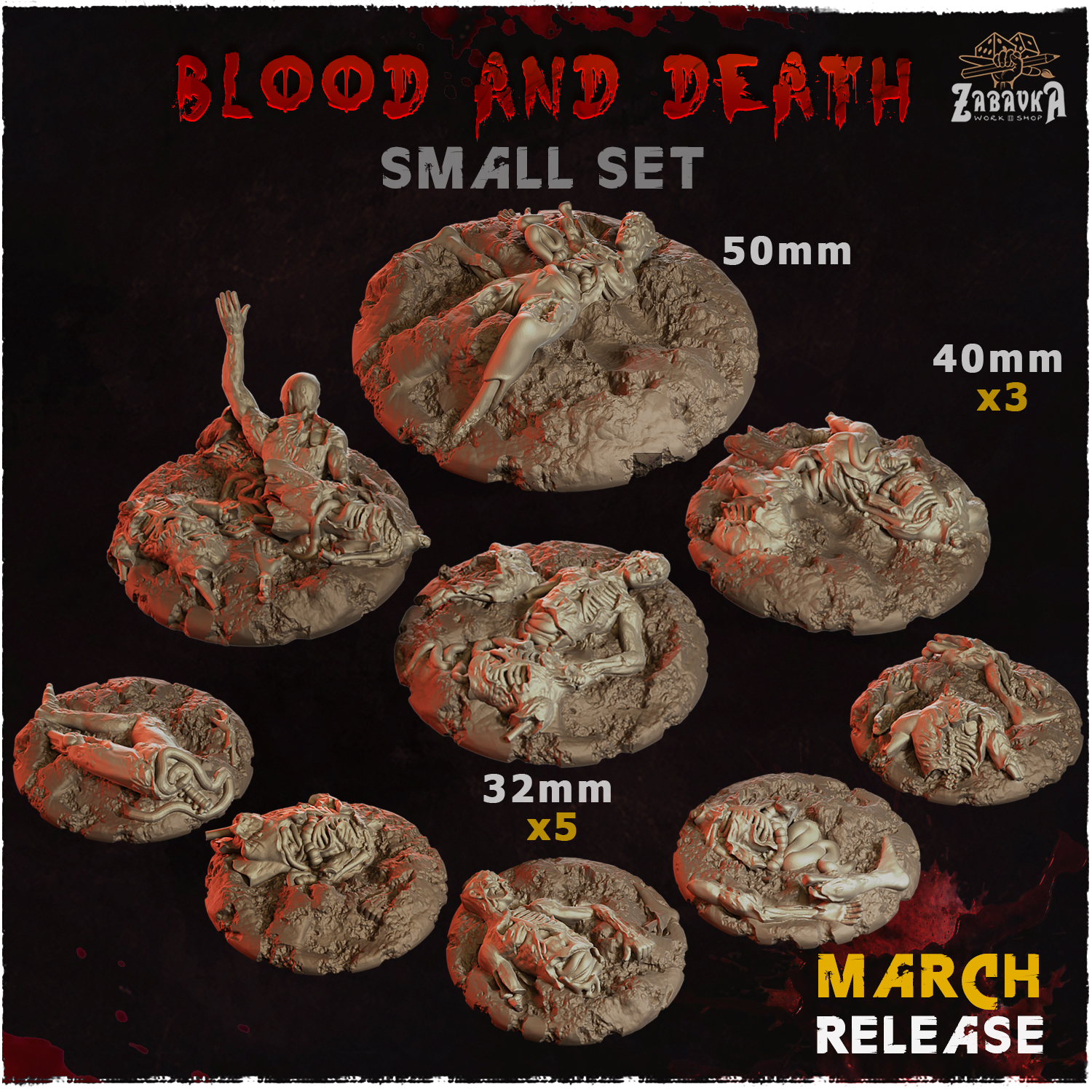 Blood and Death - Bases & Toppers (Small Set)