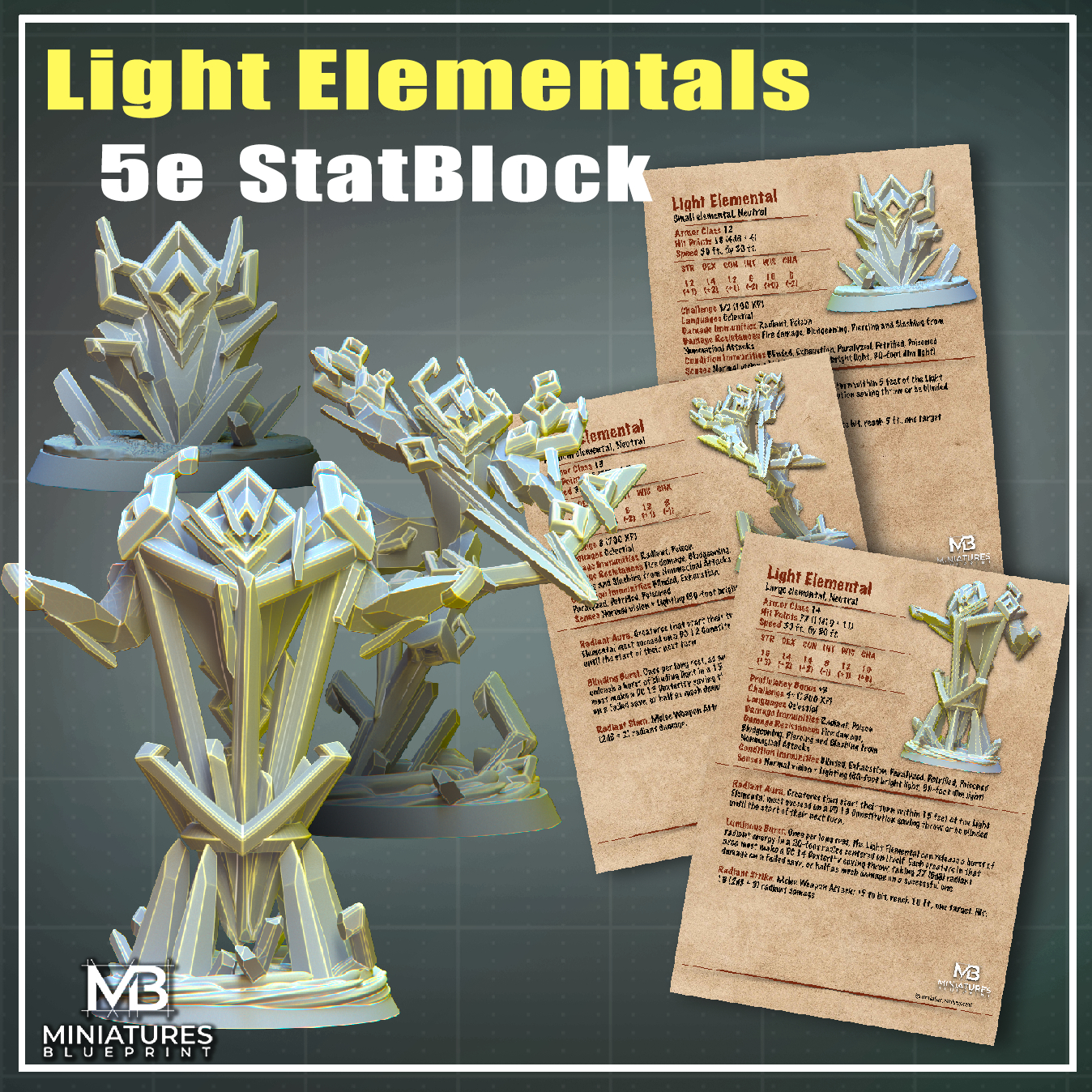 PDF - Light Elemental Statblock