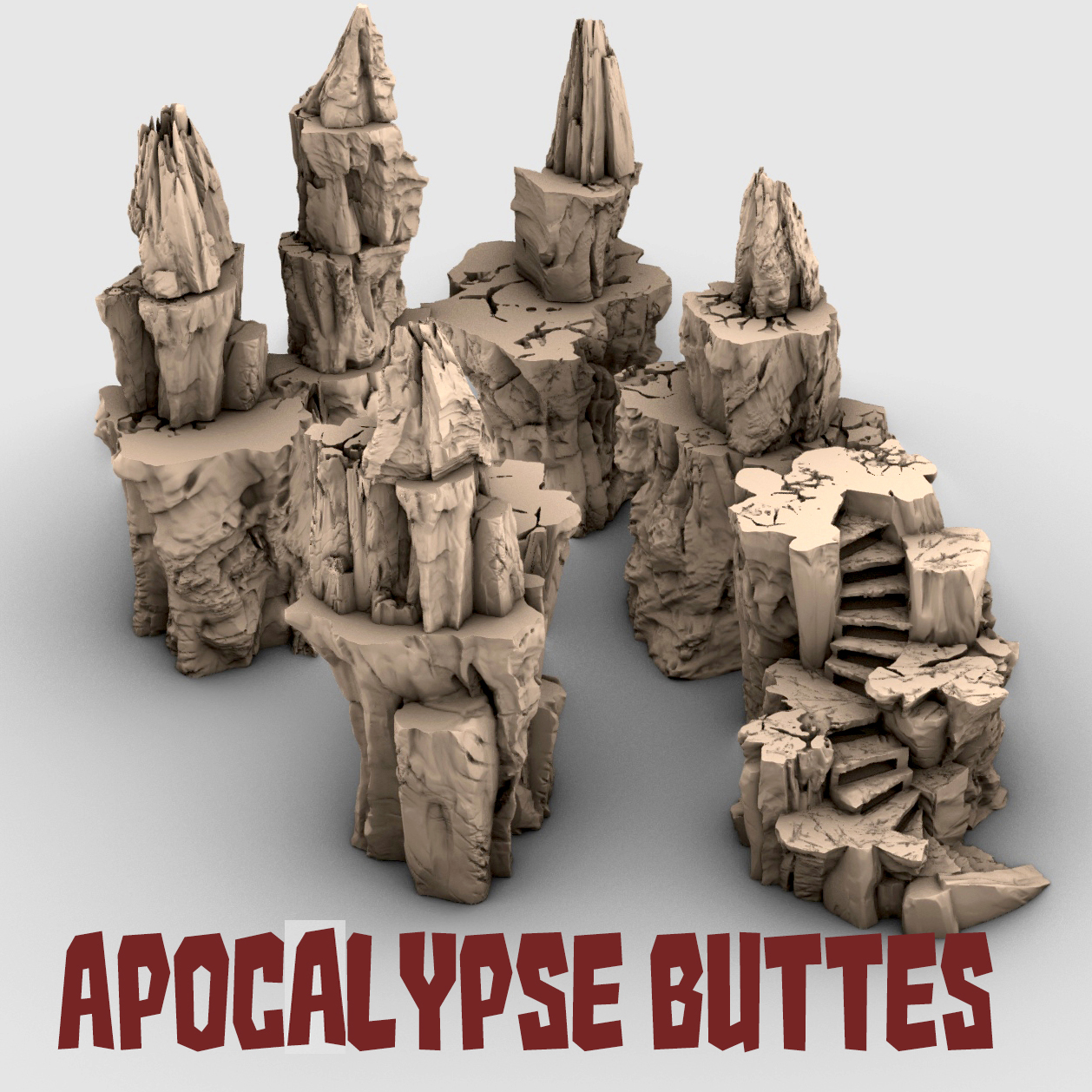 Apocalypse Buttes. Stackable