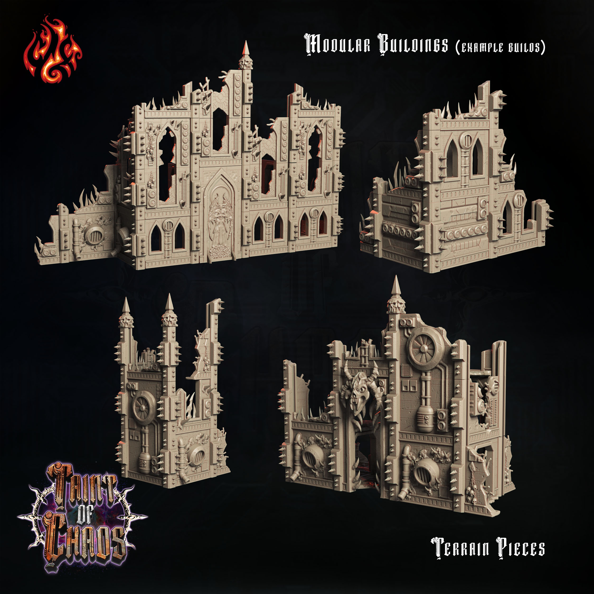 Fallen City Modular Scenery