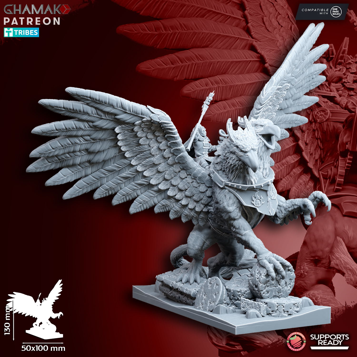 Supreme Wizard on two-headed gryphon