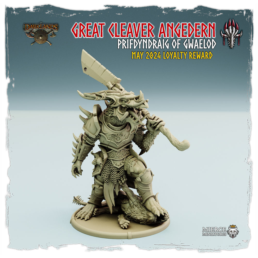 Brythoniaid Great Cleaver Angedern, Prifdyndraig of Gwaelod