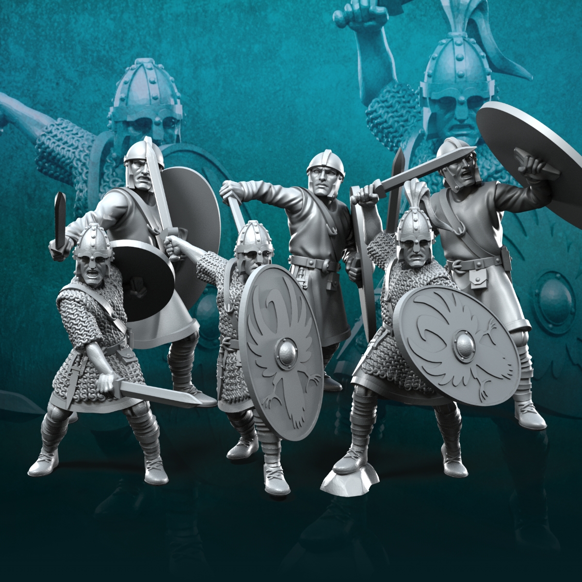 6x Roman Soldiers with sword | Rome | Historical