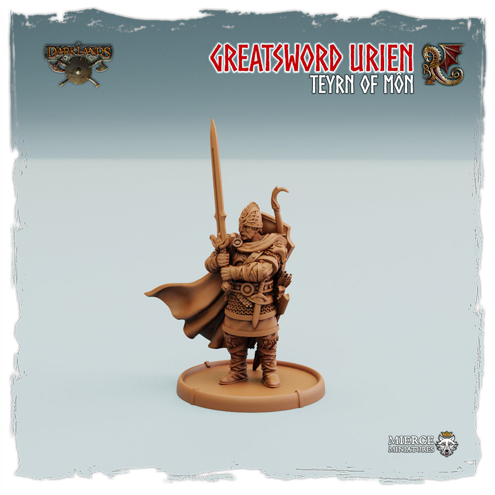 Brythoniaid Greatsword Urien, Teyrn of Môn on Foot