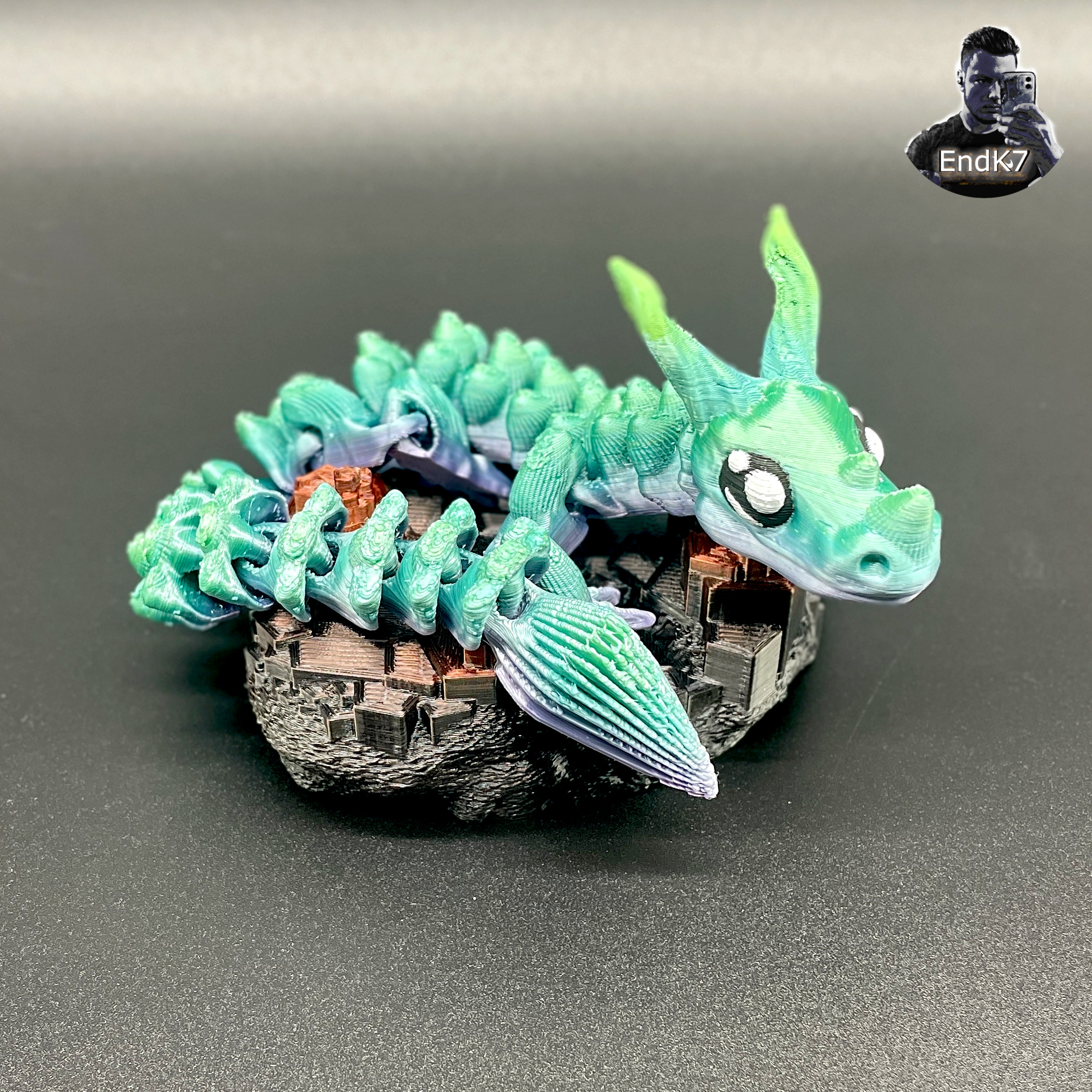 Graceful Dragon - Articulated - Print in Place - No Supports - Flexi - Fantasy