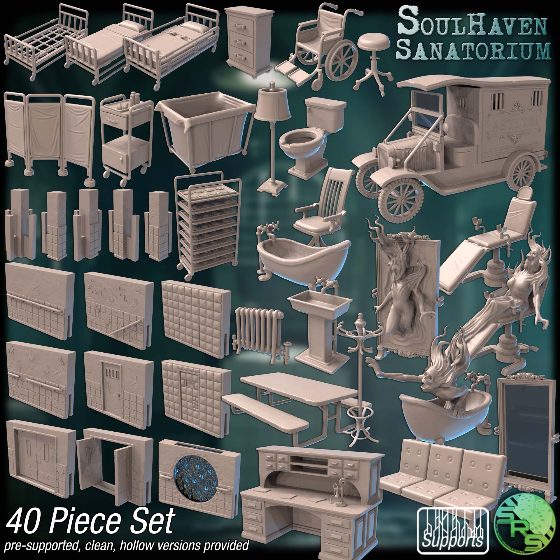 Haunted Asylum Terrain Set