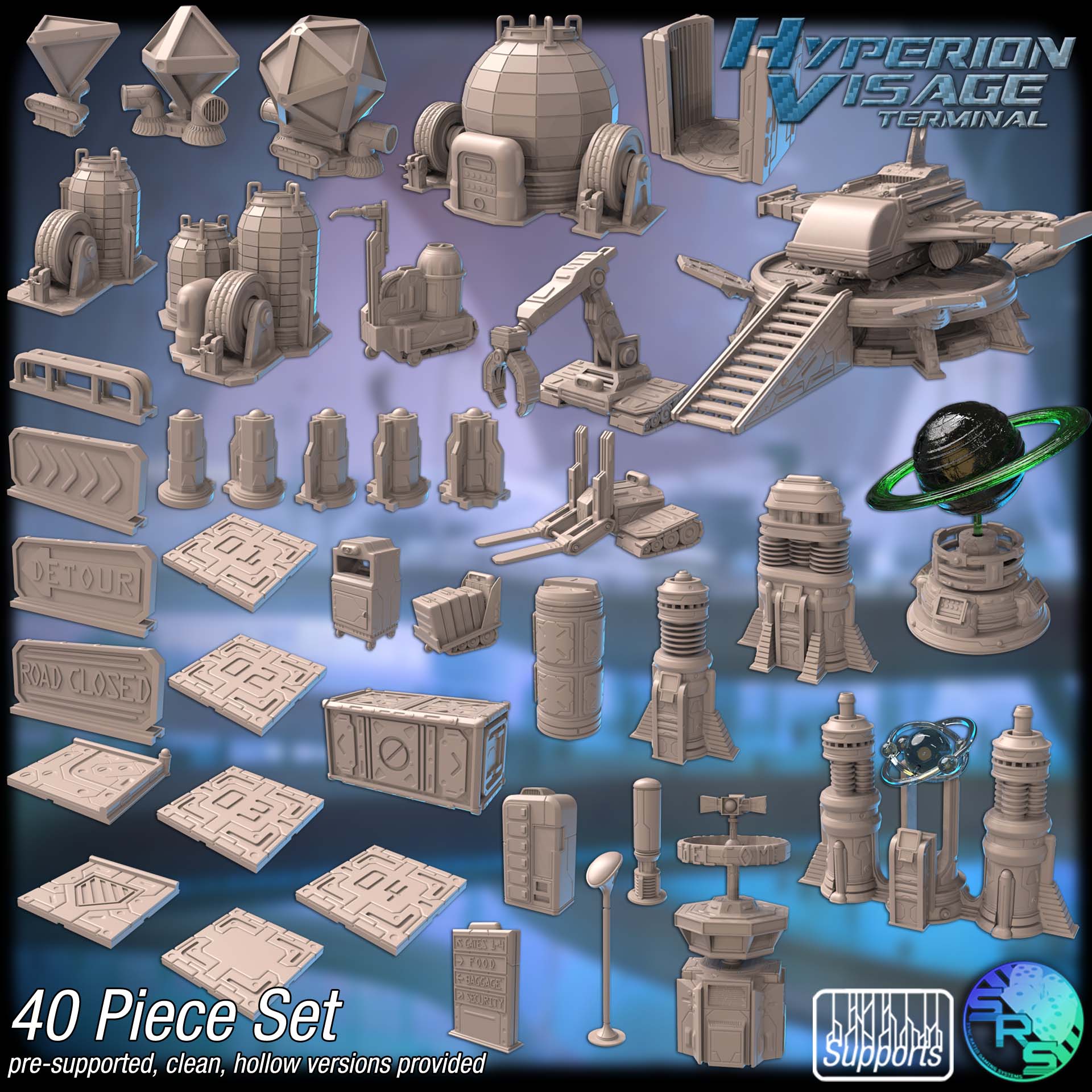 Spaceport Terrain Set