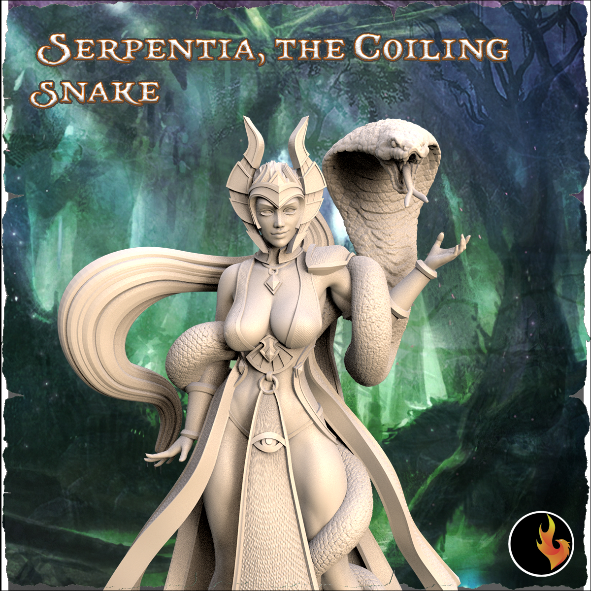 Snake Summoner Sorceress Serpentina - Snake Summoner Sorceress - 75mm