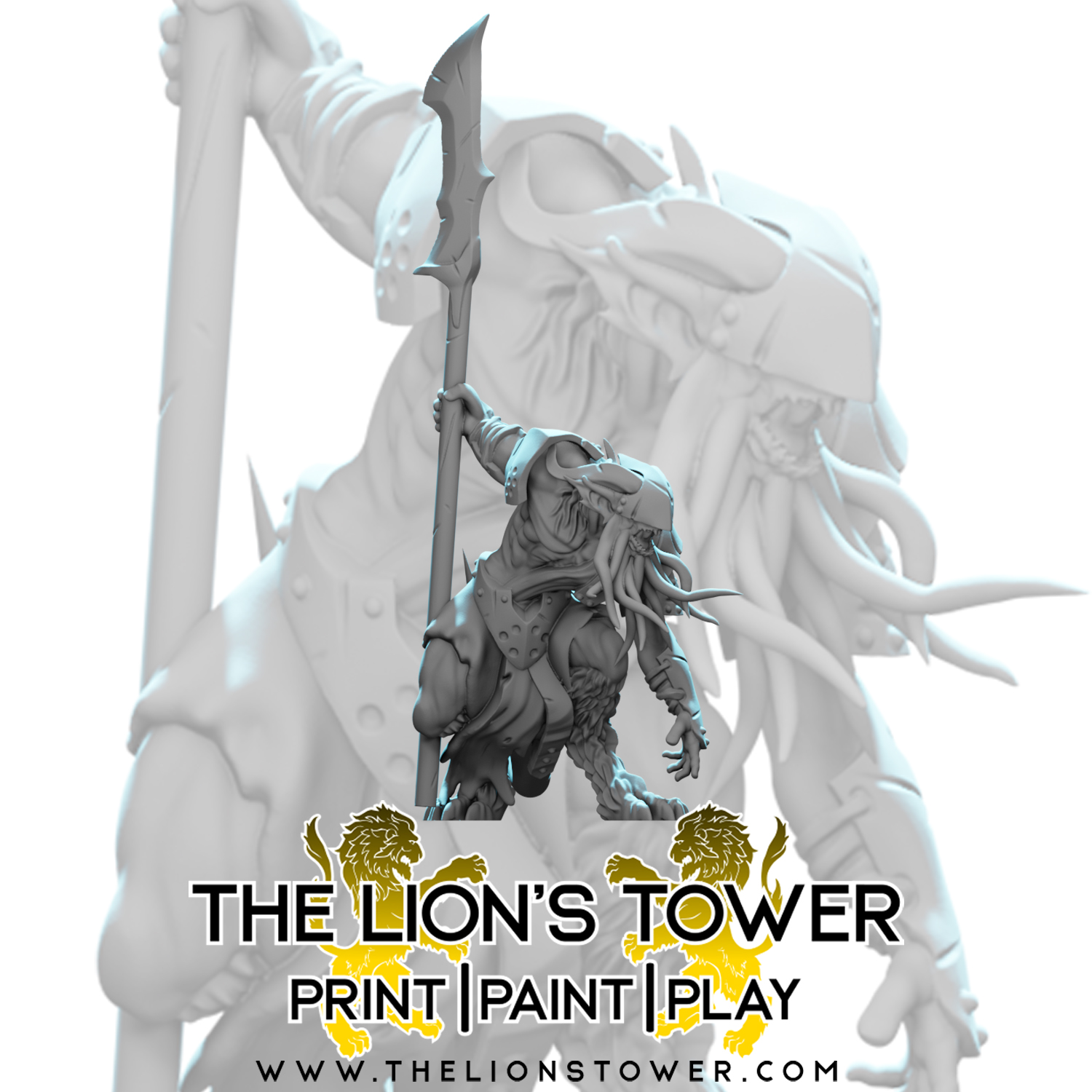 Barbazu, Bearded Devil 6 (32mm scale miniature)