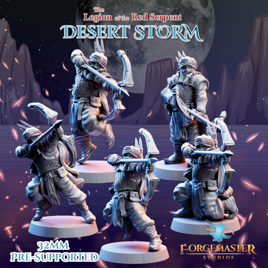 Desert Bow Warriors -Desert Shadow Bow Poses