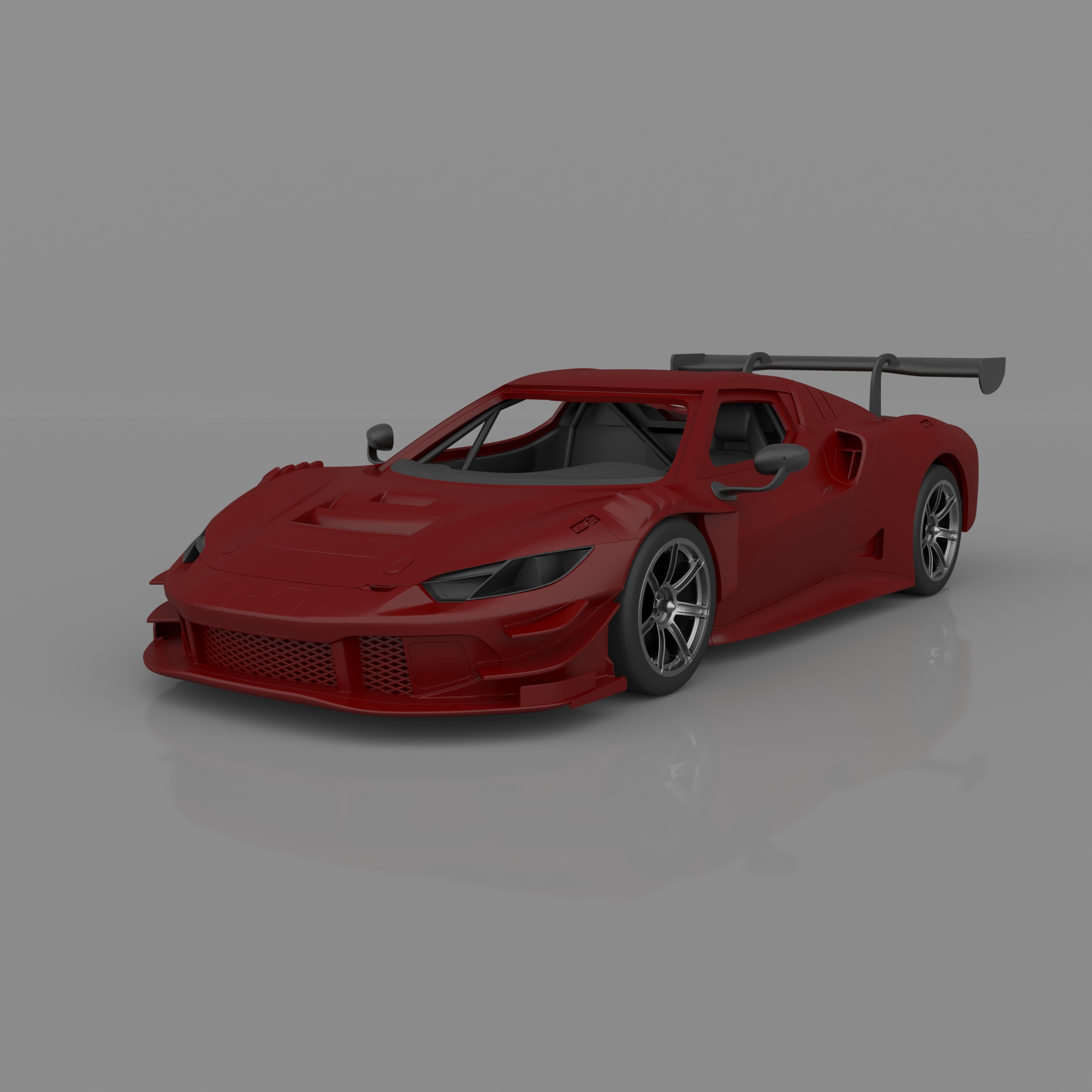 Racing Car 296 GT3 Motorsport 296 3D printeble model