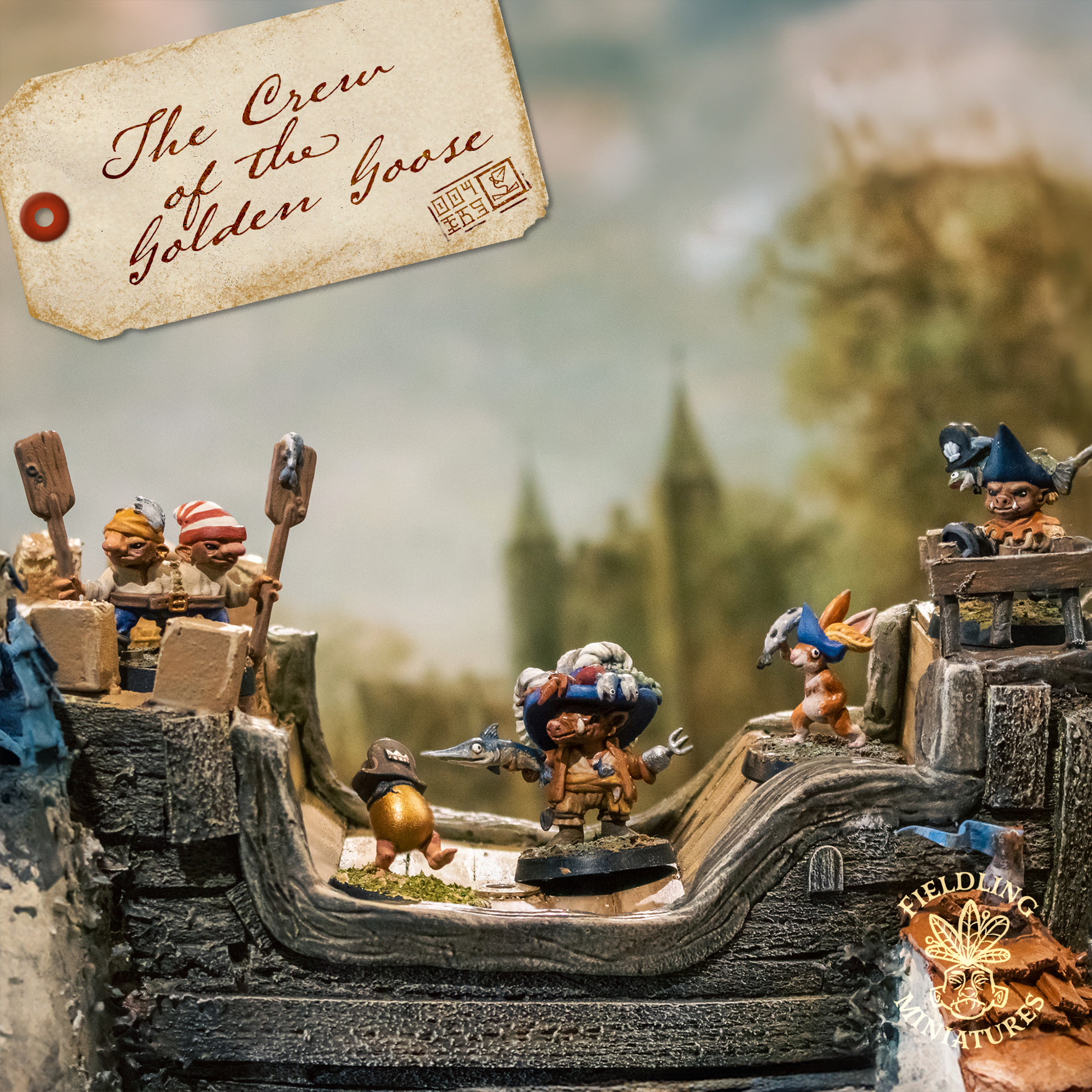 Hazelands: Goblin Pirate Crew - Fey Wild Hobgoblins and their Chickens throwing Fish!