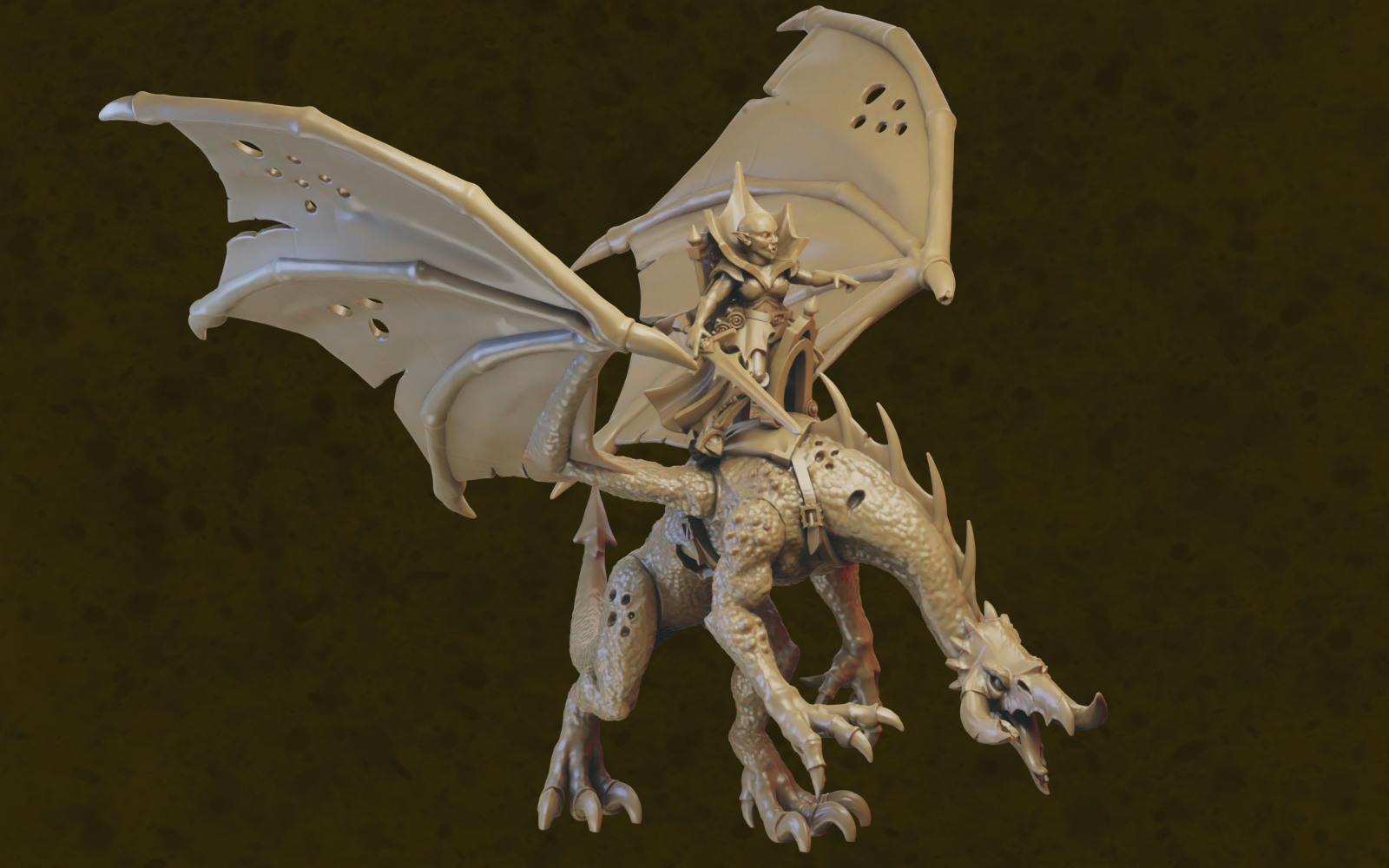Abyssal Terror Miniature (modular, 32mm)